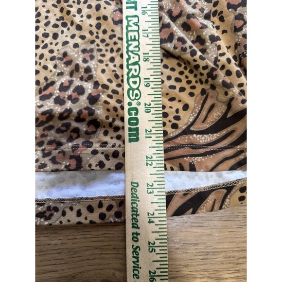 Croft & Barrow Women Size Large Long Sleeve Cheetah Stretch Office Artsy NWT - Picture 4 of 15